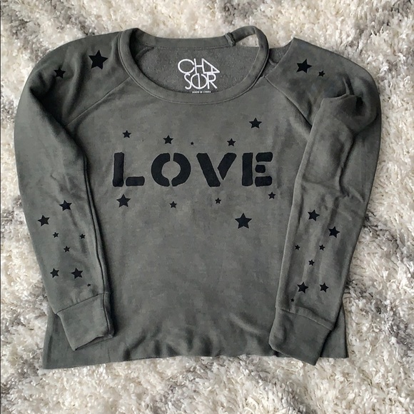 Chaser Love Stars Vented Raglan Top - Picture 3 of 8